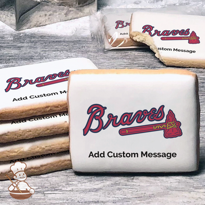MLB Atlanta Braves Custom Message Cookies (Rectangle)