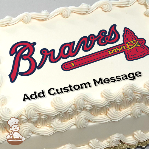 MLB Atlanta Braves Photo Cake