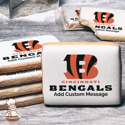 NFL Cincinnati Bengals Custom Message Cookies (Rectangle)