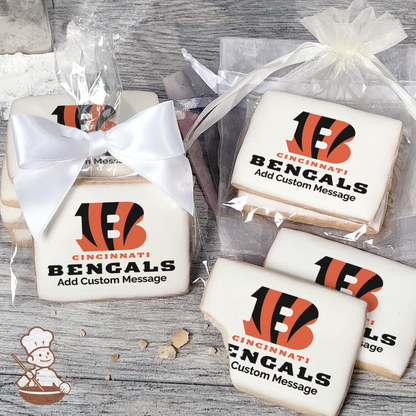 NFL Cincinnati Bengals Custom Message Cookies (Rectangle)