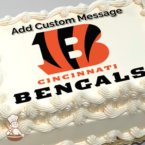 NFL Cincinnati Bengals Photo Cake
