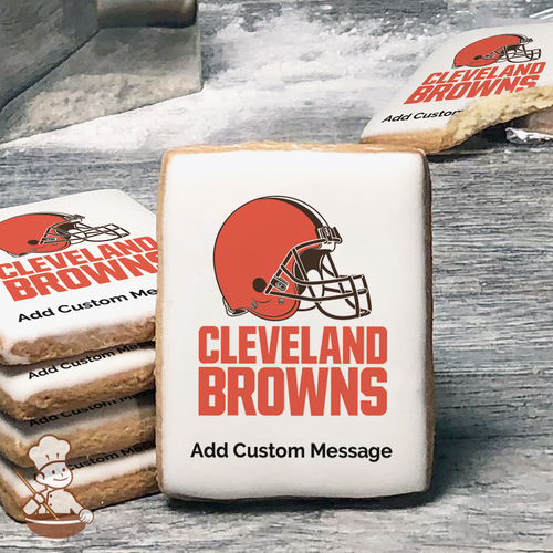 NFL Cleveland Browns Custom Message Cookies (Rectangle)