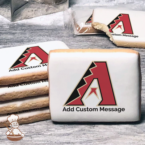 MLB Arizona Diamondbacks Custom Message Cookies (Rectangle)
