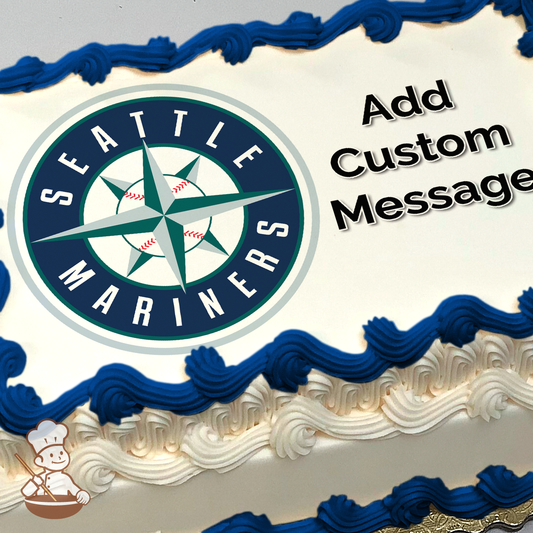 MLB Seattle Mariners Photo Cake