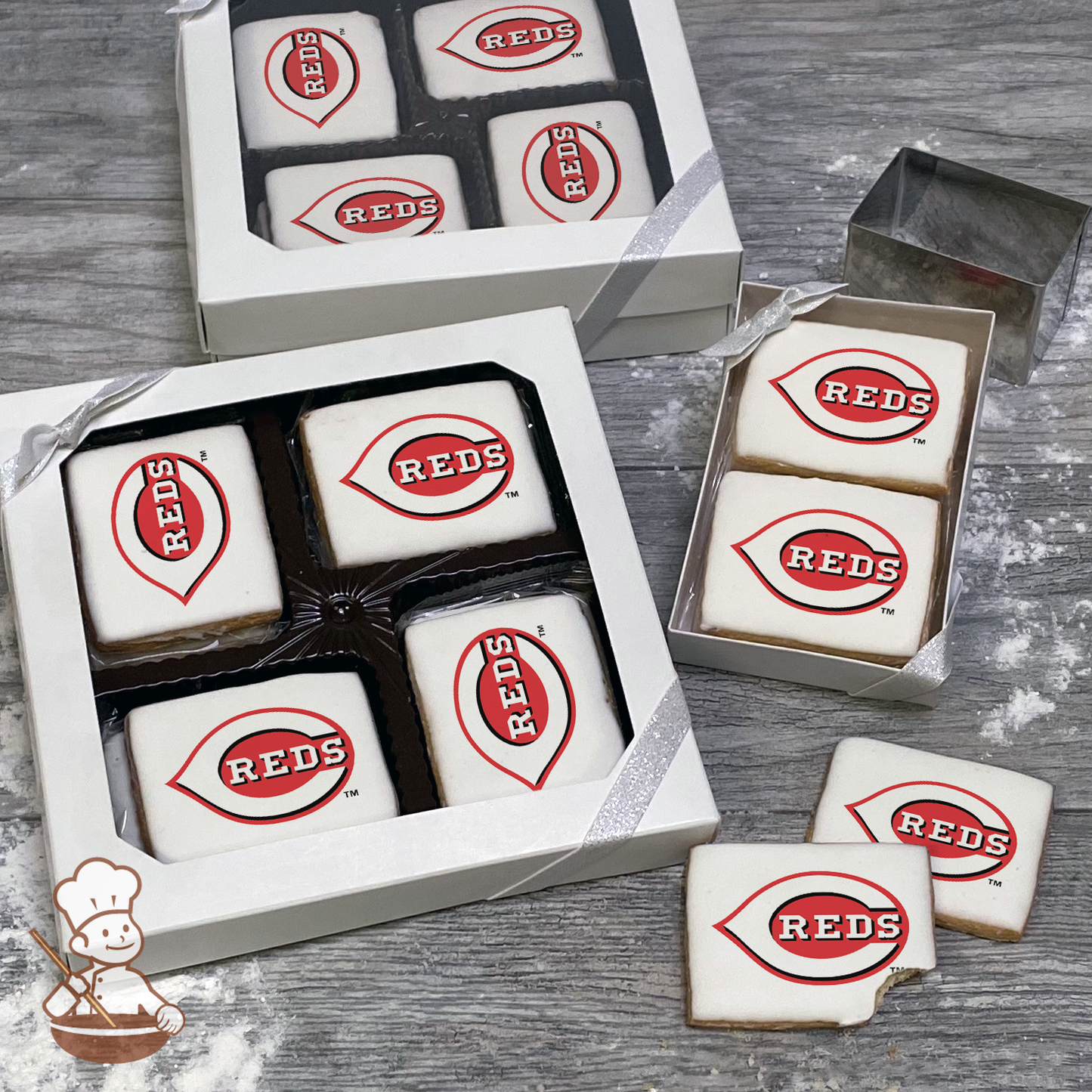 MLB Cincinnati Reds Cookie Gift Box (Rectangle)