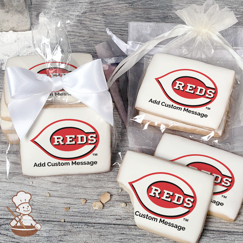 MLB Cincinnati Reds Custom Message Cookies – Watsonville & Monterey