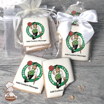 NBA Boston Celtics Custom Message Cookies (Rectangle)