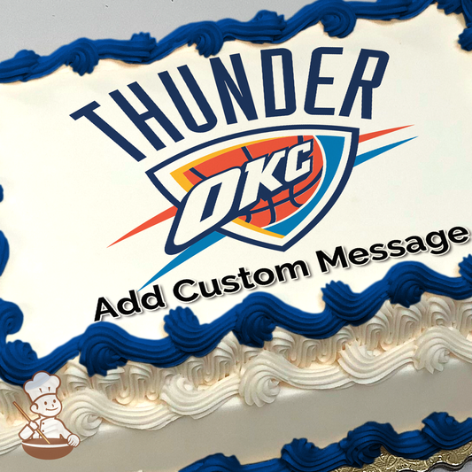 NBA Oklahoma City Thunder Photo Cake