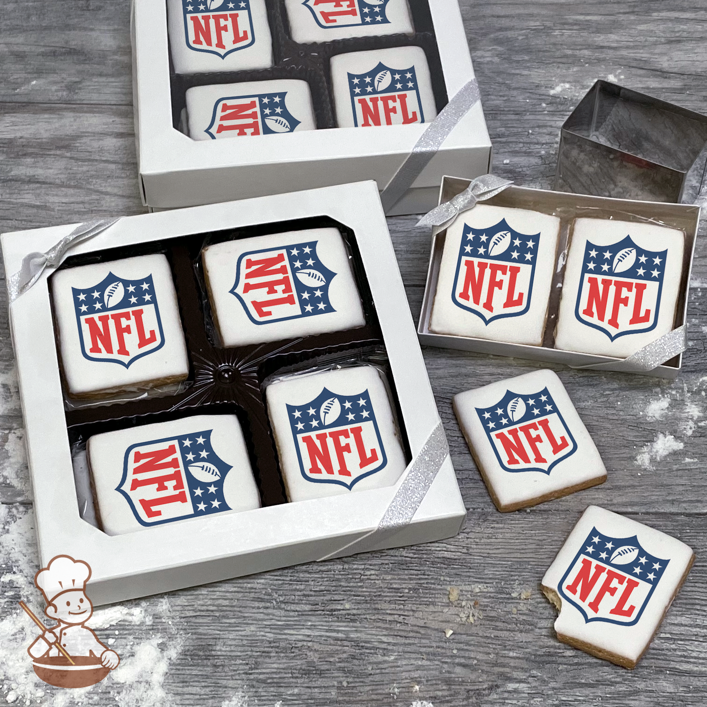 NFL Shield Cookie Gift Box (Rectangle)