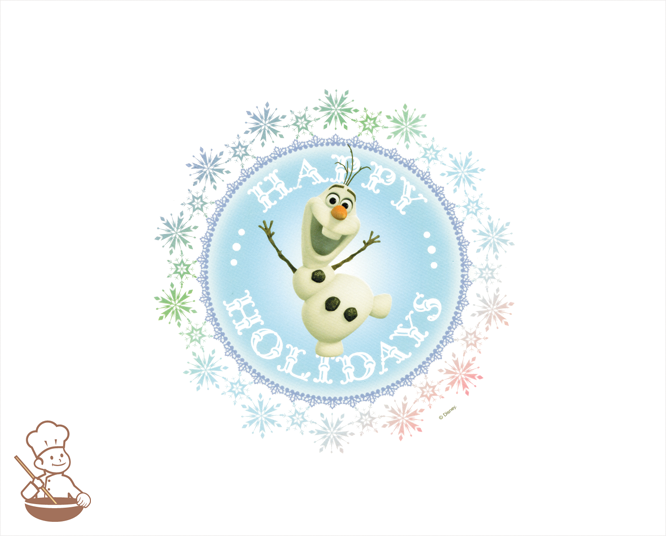Frozen Olaf Happy Holidays Cookie Gift Box (Rectangle)
