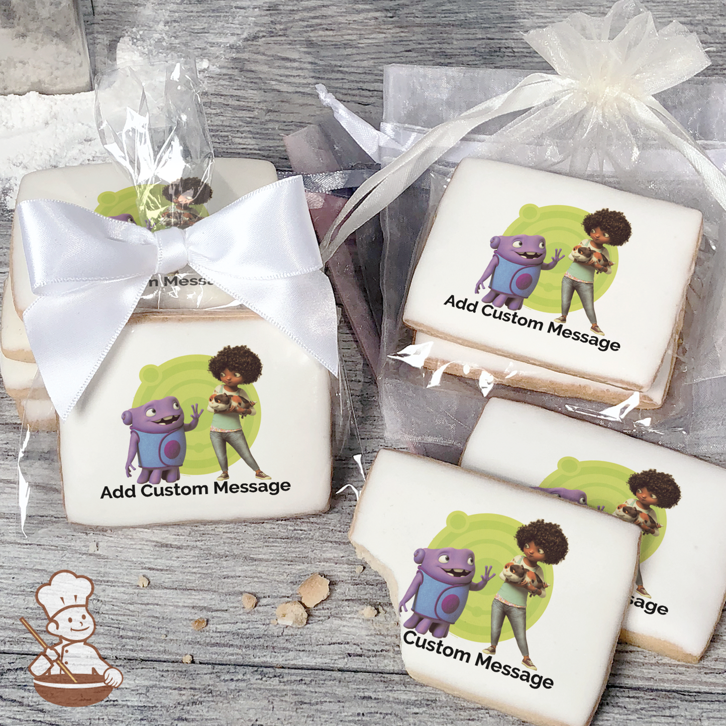 Home In the Out Custom Message Cookies (Rectangle)
