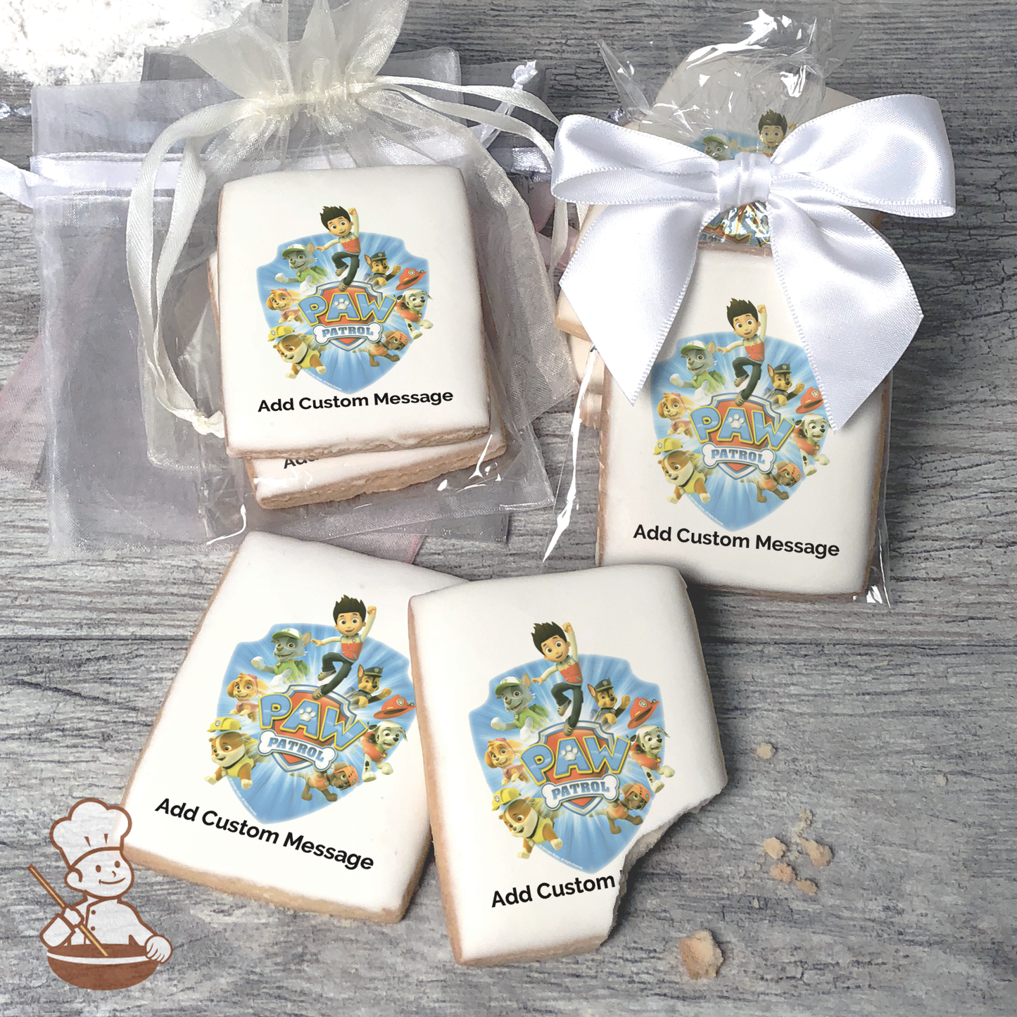 PAW Patrol Yelp for Help Custom Message Cookies (Rectangle)