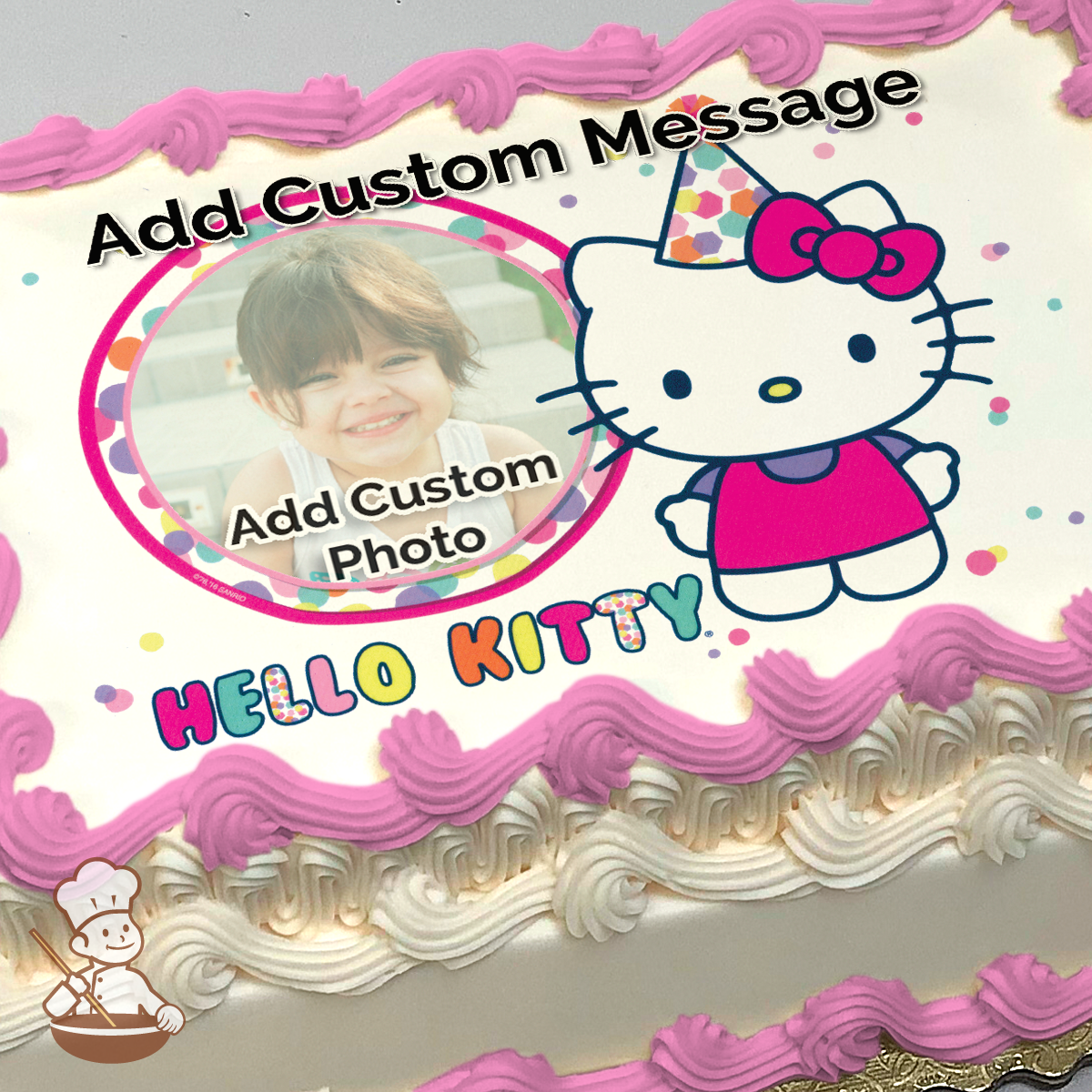 Hello Kitty So Much Fun Custom Photo Cake