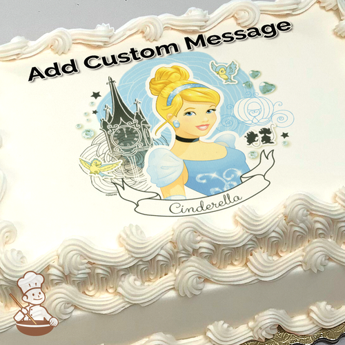 Cinderella Full of Dreams Photo Cake