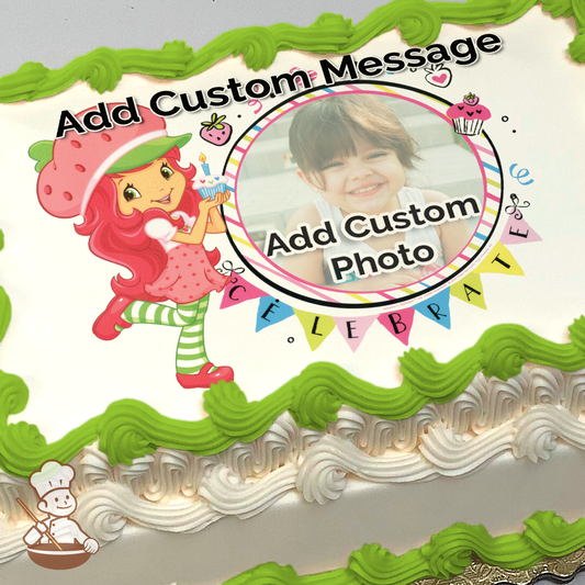 Strawberry Shortcake Celebrate You Custom Photo Cake