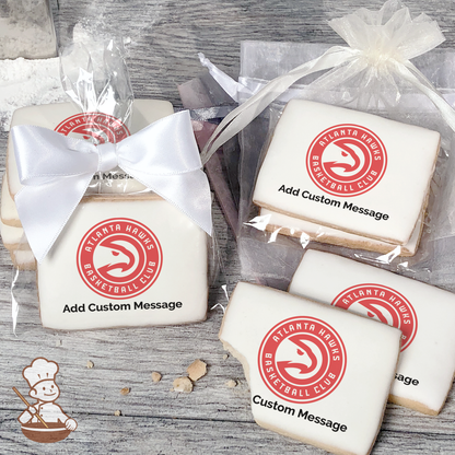 NBA Atlanta Hawks Custom Message Cookies (Rectangle)