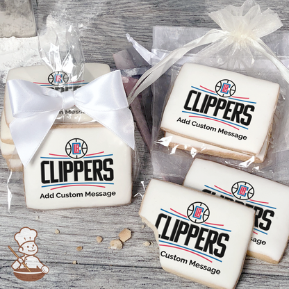 NBA Los Angeles Clippers Custom Message Cookies (Rectangle)