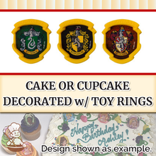 Load image into Gallery viewer, Harry Potter Hogwarts House Rings (free design)