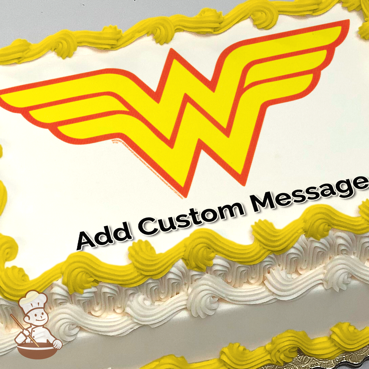 Wonder Woman Photo Cake