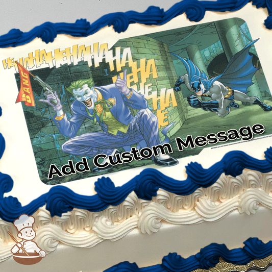 Batman and The Joker Photo Cake