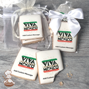 Viva Mexico Custom Message Cookies (Rectangle)