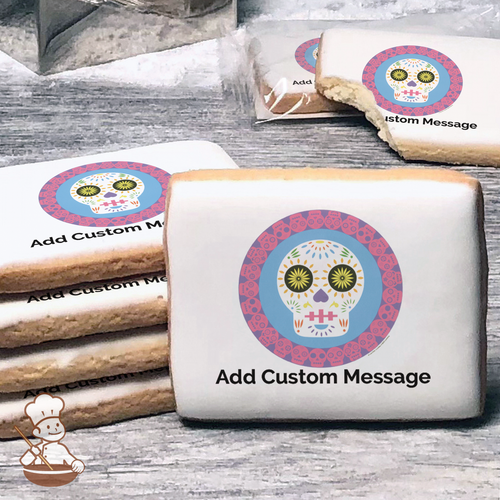 Dia De Los Muertos 1 Custom Message Cookies (Rectangle)