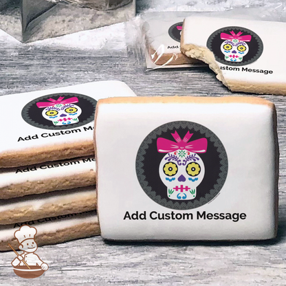 Dia De Los Muertos 2 Custom Message Cookies (Rectangle)