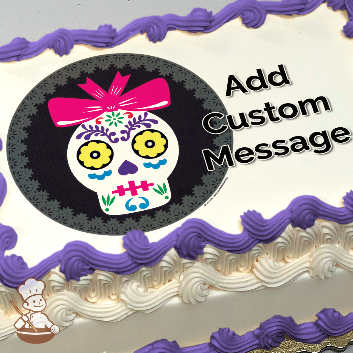 Dia De Los Muertos 2 Photo Cake