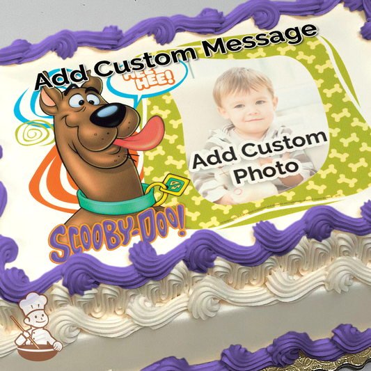 Scooby Doo PhotoBomb Custom Photo Cake