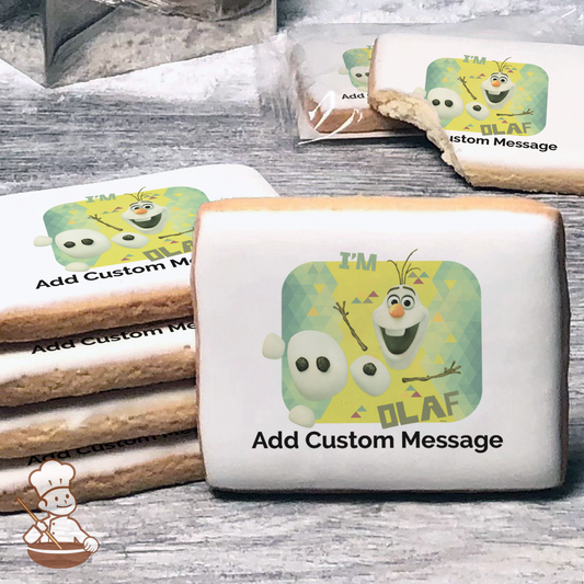 Frozen Im Olaf Custom Message Cookies (Rectangle)
