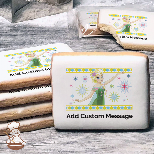 Frozen Fever Celebrate Summer Custom Message Cookies (Rectangle)
