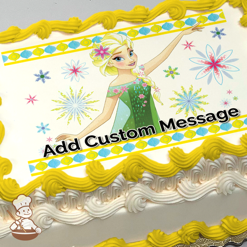 Frozen Fever Celebrate Summer Photo Cake