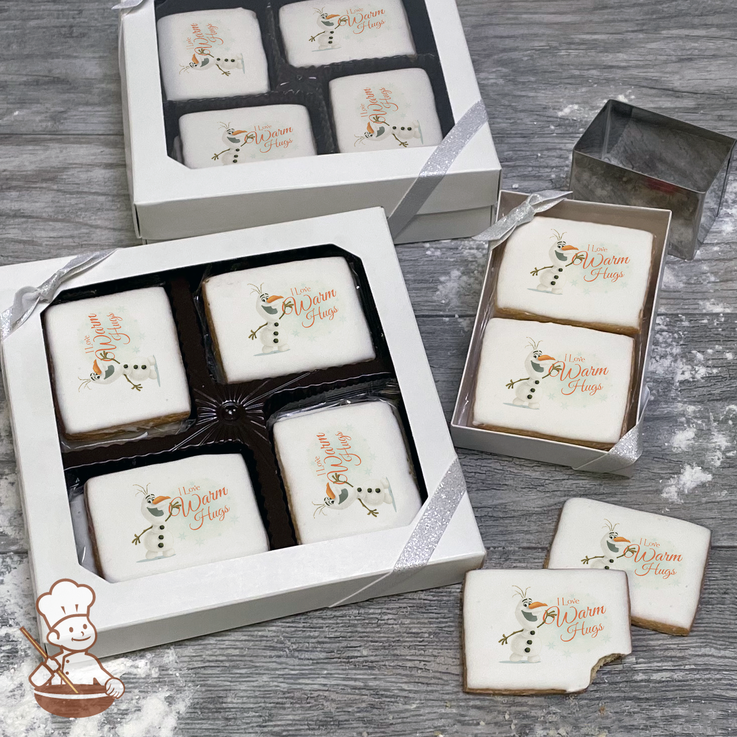 Frozen Olaf I Love Warm Hugs Cookie Gift Box (Rectangle)