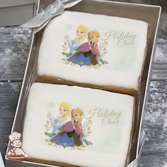 Frozen Elsa and Anna Holiday Cheer Cookie Gift Box (Rectangle)