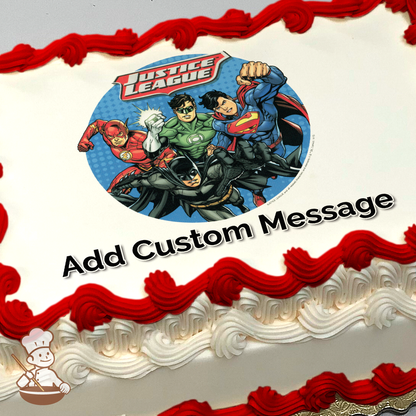 Justice League Cry For Justice Photo Cake