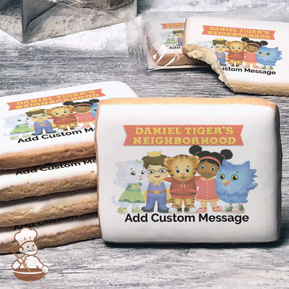 Daniel Tigers Neighborhood Friends Custom Message Cookies (Rectangle)