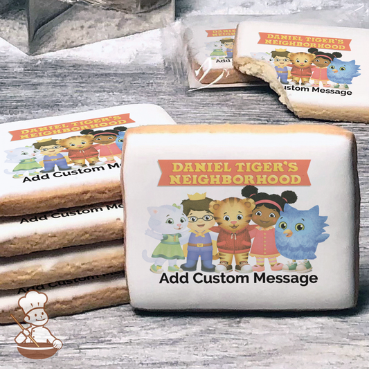 Daniel Tigers Neighborhood Friends Custom Message Cookies (Rectangle)