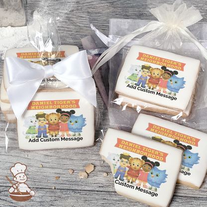 Daniel Tigers Neighborhood Friends Custom Message Cookies (Rectangle)