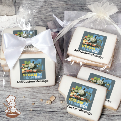 Thomas and Friends Steam Team Go Custom Message Cookies (Rectangle)