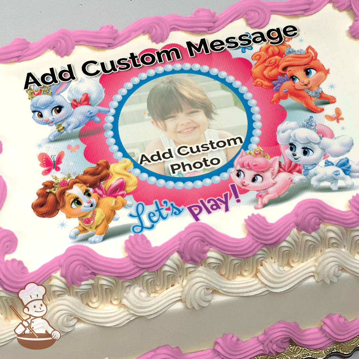 Palace Pets Lets Play Custom Photo Cake