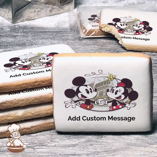 Mickey Mouse and Friends Cafe Minnie Custom Message Cookies (Rectangle)