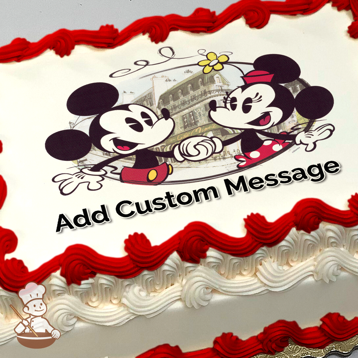 Mickey Mouse and Friends Cafe Minnie Photo Cake