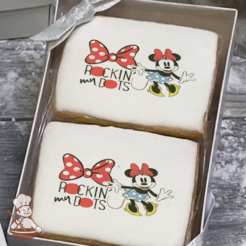 Mickey Mouse and Friends Minnie Rockin my Dots Cookie Gift Box (Rectangle)