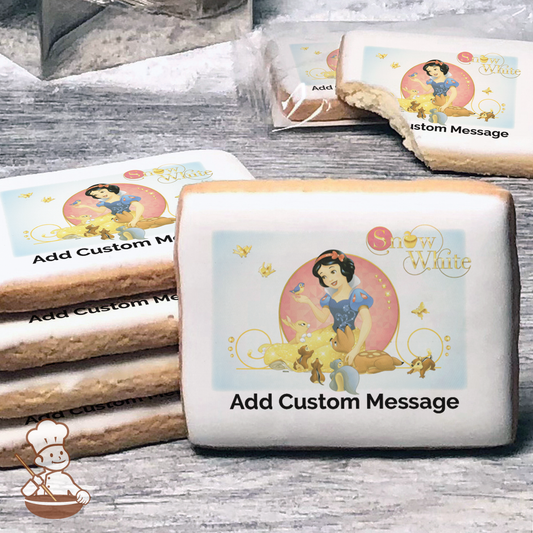 Disney Princess Snow White Friendship Custom Message Cookies (Rectangle)