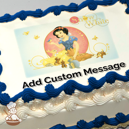 Disney Princess Snow White Friendship Photo Cake