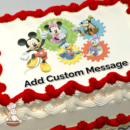 Mickey Mouse Clubhouse Cheers Photo Cake