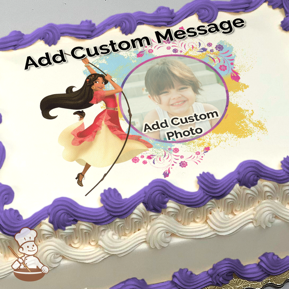 Elena of Avalor Adventure Awaits Custom Photo Cake