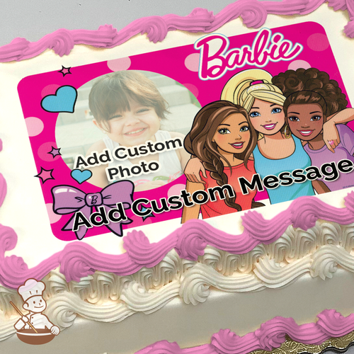 Barbie Fashionistas Custom Photo Cake