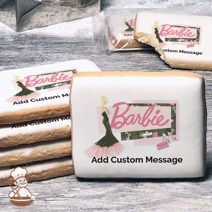 Barbie Forever Glam Custom Message Cookies (Rectangle)