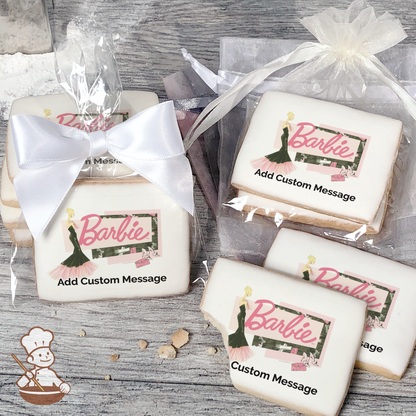 Barbie Forever Glam Custom Message Cookies (Rectangle)